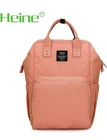 Heine Mummy Diaper Bag Backpack Baby Nappy Waterproof Changing Travel Orange