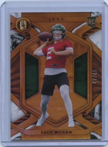 2021 Gold Standard Zach Wilson Rookie 47/49 Jets QB RC Card No. 102