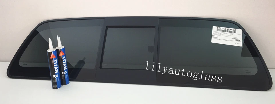 Fits 05-21 Nissan Frontier Suzuki Equator Back Window Glass Slider OEM W/ Glue Foto 3 de 4