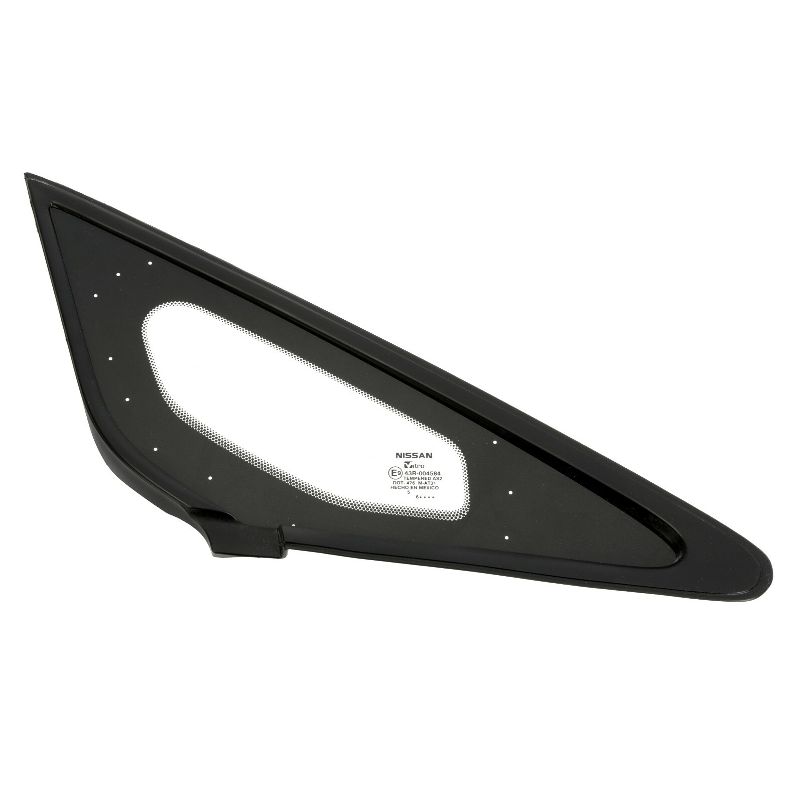Ventana de vidrio derecha para Nissan Versa Note 2014-2019 (N/P 76820-3WC0A)