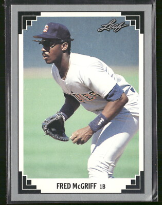 1991 Leaf #342 Fred McGriff San Diego Padres