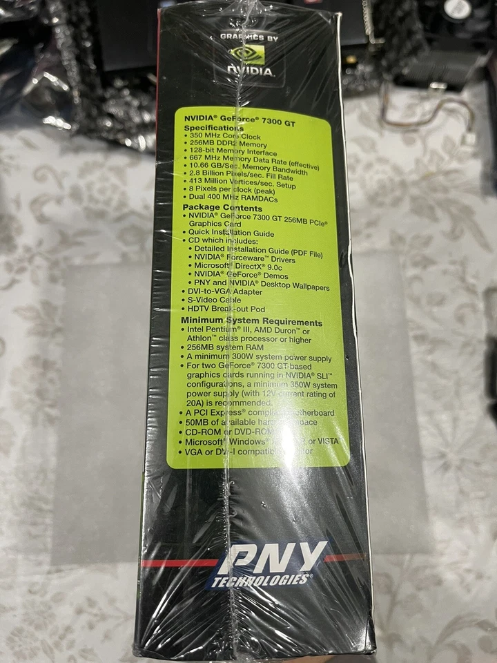 PNY NVIDIA GeForce 7300 GT VCG7300GXPBCUS 256 MB DDR2 PCI Express x16 Video Card - Image 3 of 4