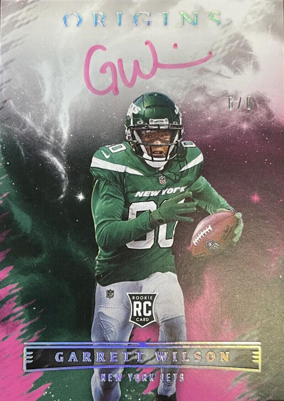 2022 Panini Origins - Rookie Autographs Garrett Wilson #RAU-GWI Pink /8 ...