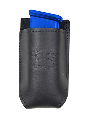NEW Barsony Black Leather Single Magazine Pouch Springfield Compact 9mm 40 45