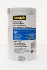 9 rolls Scotch 3M High-Strength 898 Filament Tape 24mm x 55m 3" Core