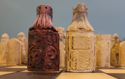 Lewis Chessmen Set, Handmade Viking Chess, Custom Made, VIP Chess Gift - Picture 6 of 21