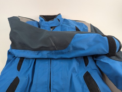 BMW Motorrad Men’s 38R Blue Motorcycle Jacket – Armored Comfortshell Nylon EUC - Picture 16 of 20