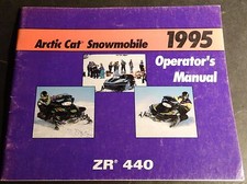 1995 ARCTIC CAT SNOWMOBILE ZR 440 OPERATORS MANUAL P/N 2255-208 482