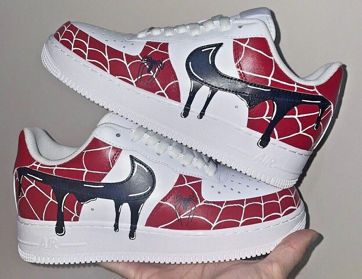 Spider-Man Air Force 1 Custom  Marvel shoes, Cute nike shoes