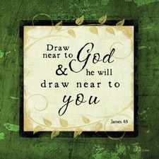 Ceramic Backsplash Tile Mural Inspirational Kitchen/Bathroom - Draw Near To God