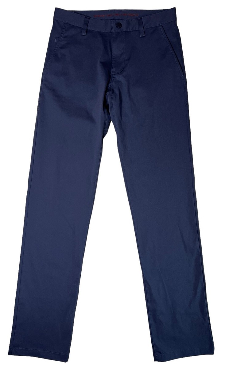 a〜o Men's Rhone Commuter Flat Front Chino Pants Iron Size 28x32 Style