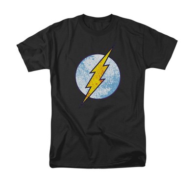 DC COMICS FLASH NEON DISTRESS Licensed Adult Men's Graphic Tee Shirt SM-5XL