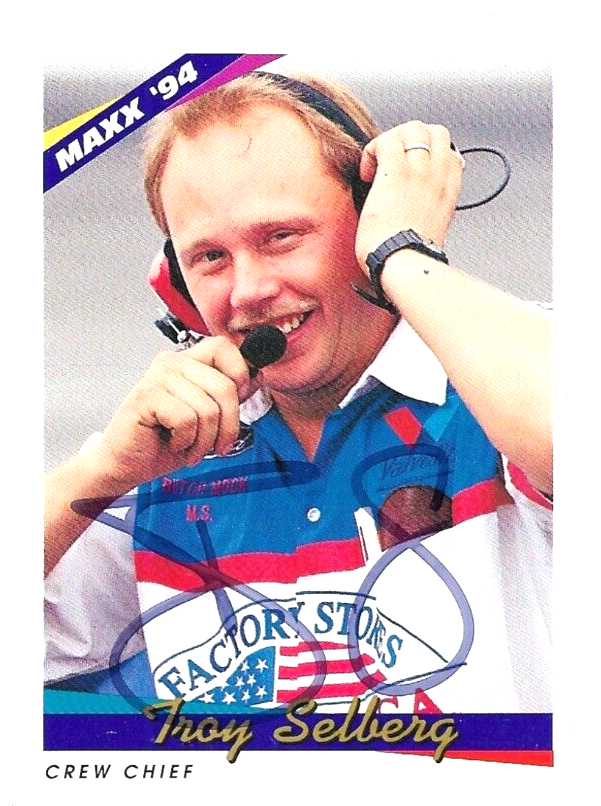 1994 MAXX Troy Selberg Auto Signed card #159 NASCAR HENDRICK | eBay