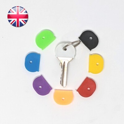 Gummi SCHLÜSSELKAPPEN Abdeckungen WÄHLEN SIE IHRE EIGENEN FARBEN Schlüsselanhänger ID Marker Tags 