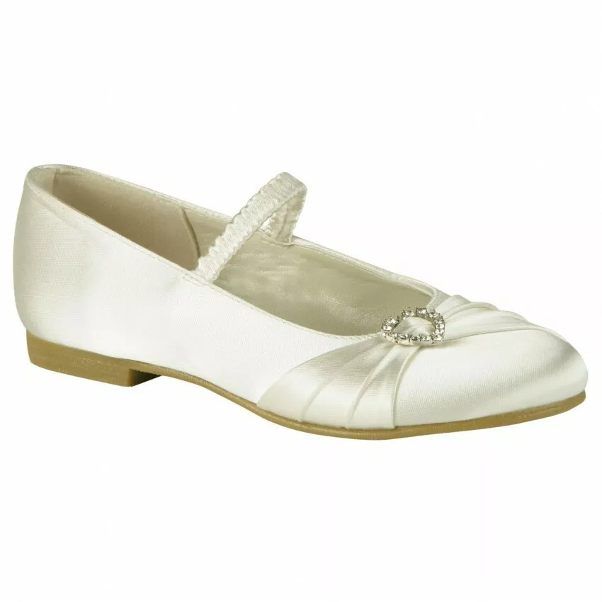 Little girl ivory wedding hot sale shoes