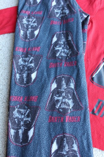 Old Navy STAR WARS Pajamas DARTH VADER sleepwear Red & Black 2 pc Size XS 5 - Picture 7 of 9