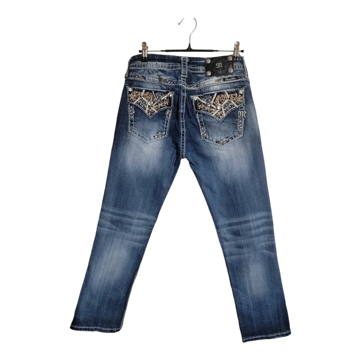 Miss Me スタッズ ストレート デニム ジーンズ　Y2K 27 Miss Me 27 in Inseam Low (6.5-8.5 in) Rise Jeans for Women for