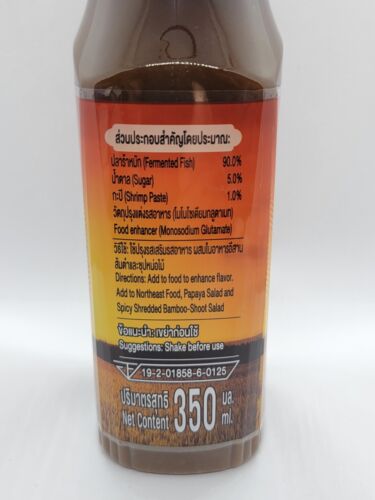 Rivestimento per insalata di papaya Sunaree Brand Thai salsa di pesce fermentata Nam Pla Ra Dak - Foto 3 di 10