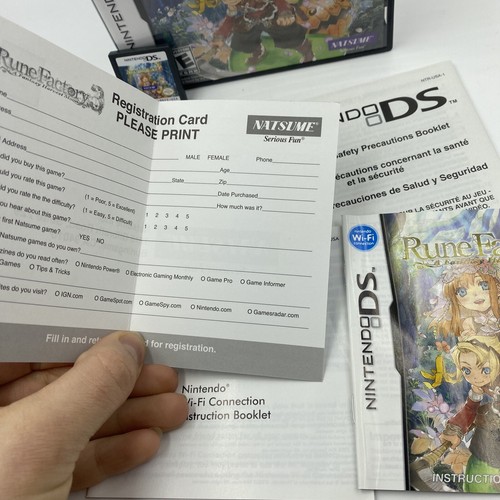 RUNE FACTORY 3 - Fantasy Harvest Moon DS (Nintendo DS) COMPLETE game 3ds Rare!! - Picture 9 of 12