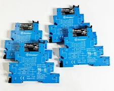 (set of 4) Finder 34.81.7.005.9024 Relay 24v 2a with Socket 93.01.7.024