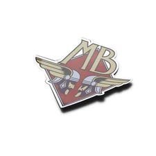 PACK x5 STICKERS STICKERS MOTOBECANE VINTAGE logo motorcycle helmets vinyl 8x8cm