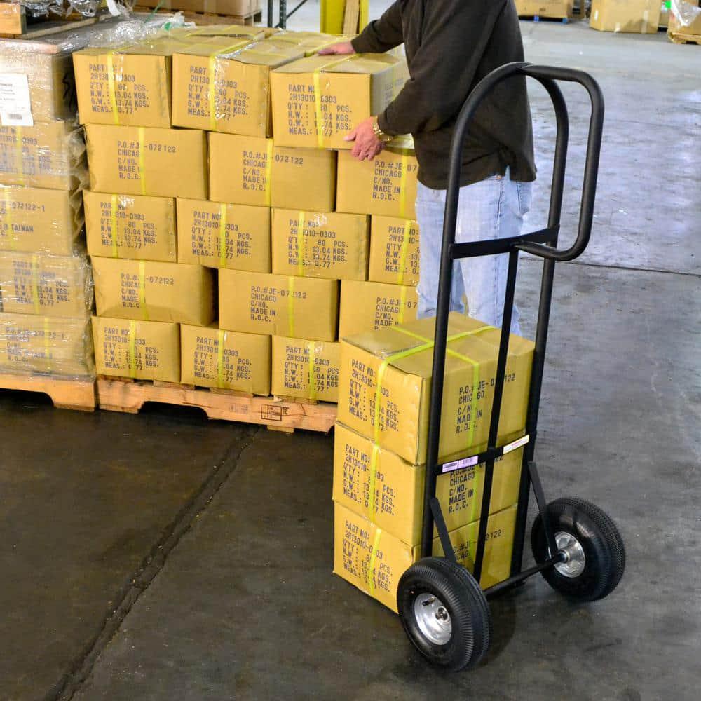 Milwaukee D-Handle Hand Truck 800 lb. Capacity 2-Wheels All-Purpose Steel Black