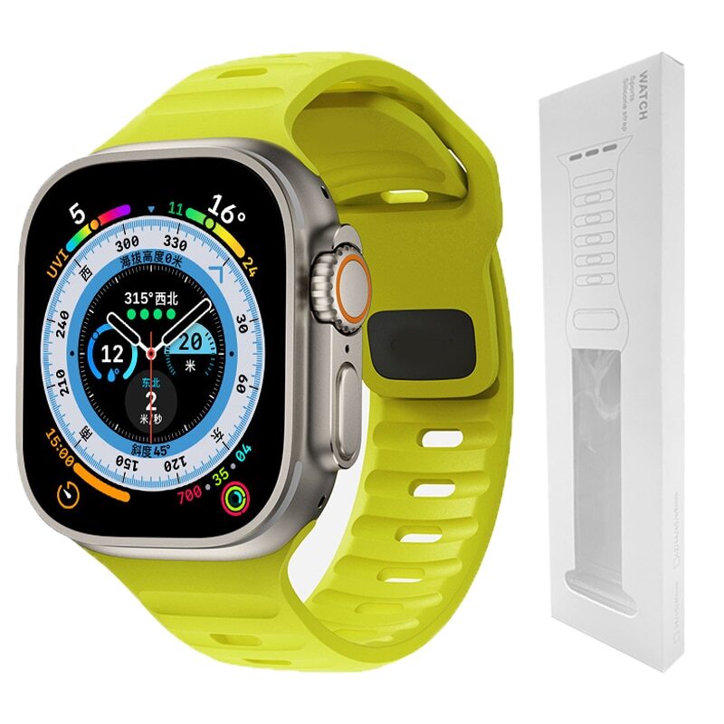 Silicone Sport Strap Band For Apple Watch Series Ultra 8 7 SE 6 5