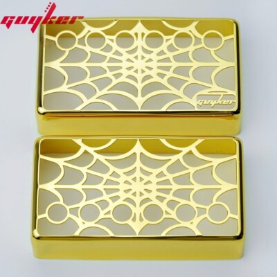 Guyker Pickup Cover Cupronickel Spider Web Hollow Out Pickup Frame For LP Guitar