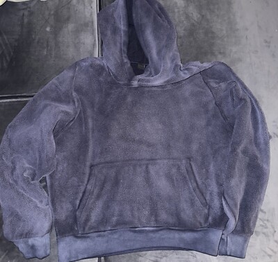 Yeezy x Gap Polar Fleece Hoodie Unreleased Season Men's Large Navy Blue