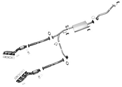 Muffler Tail Pipe Gaskets Exhaust System for Infiniti QX56 2004 2005 2006