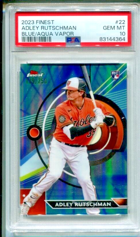 2023 Topps Finest Blue Aqua Vapor Refractor #22 Adley Rutschman 