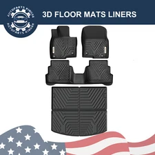 3D Floor Mats & Cargo Liner Set for 2017- 2025 Mazda CX-5 All Weather TPE Rubber