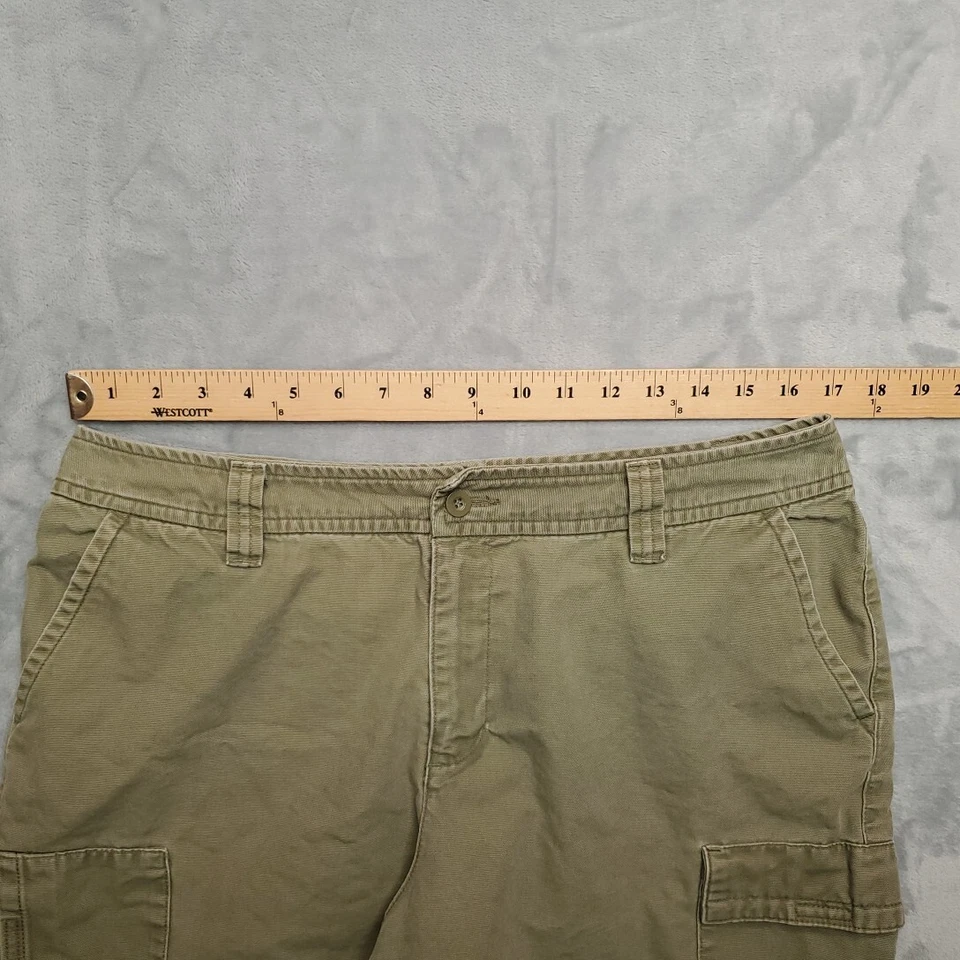 Pantalones Cortos St Johns Bay Mujer 14 Verde Lona Carga Utilidad Caminata Exterior Naturaleza Gorp Foto 4 de 4