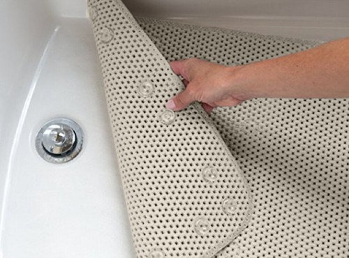 Alfombra de baño antibacteriana 36"x17" para bañera alfombra de ducha antideslizante alfombra de baño con ventosa - Imagen 21 de 49