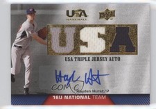 2009 USA Baseball Box Set Triple Jersey 16U National Team Hayden Hurst Auto 0gx4