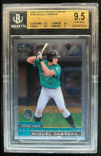 2000 Topps Chrome Traded & Rookies Miguel Cabrera RC #T40 BGS 9.5