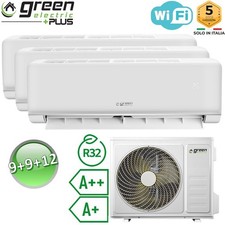 Climatiseur tri-split 9+9+12 Btu WiFi R32 A++/A+ Green Electric PLUS
