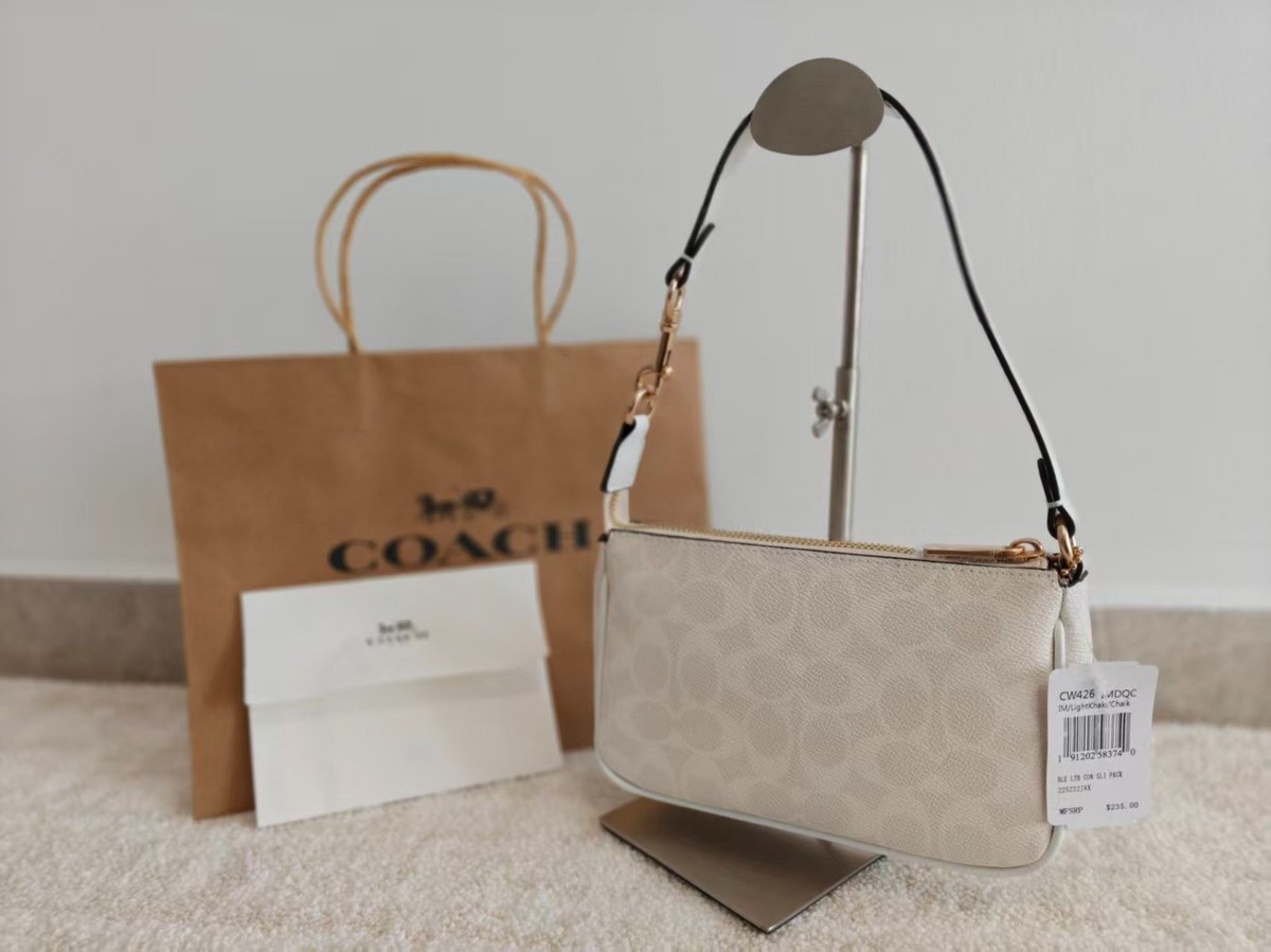Coach Nolita 19 Signature Canvas CW426 Gold/Sand/Chalk for sale