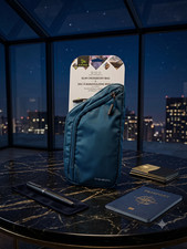 Travelon Slim Crossbody Bag Teal RFID Anti-Theft Travel Sling NWT