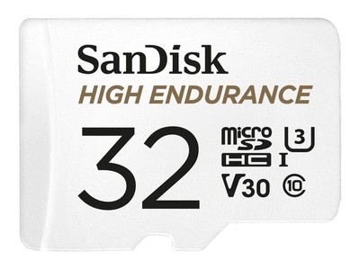 SanDisk High Endurance microSDHC UHS-I U3 Speicherkarte + Adapter 32GB