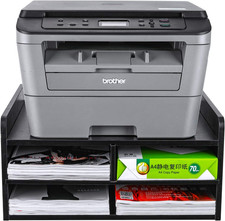 3 Tier Desktop Printer Stand with Storage, Paper Storage Holder Rack for Desk, W