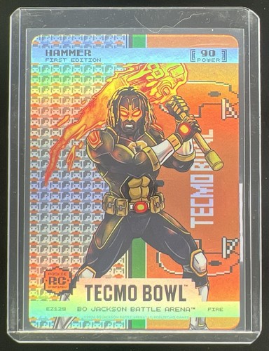 2026 Bo Jackson Battle Arena Tecmo Bowl Hammer Endzone Battlefoil Fire #EZ129