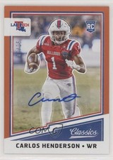 2017 Panini Classics Rookies Timeless Tributes Orange 7/25 Carlos Henderson 6p0