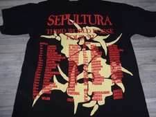 Sepultura Old Vintage Shirt Thrash Metal Nailbomb Pantera Carnivore Pungent