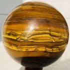 Natural tiger's eye ball quartz crystals sphere gem reiki healing 1480g — photo 6
