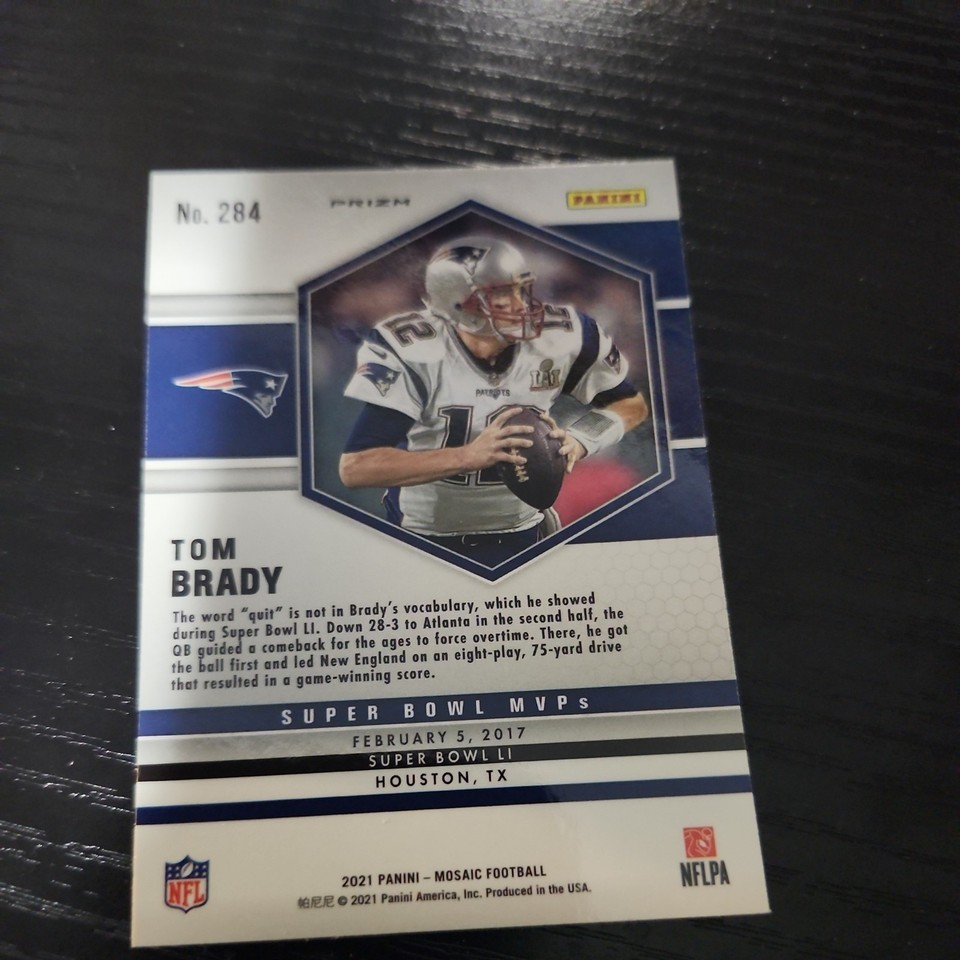 2021 Panini Mosaic - Super Bowl MVPs Tom Brady #284 Red Mosaic Prizm | eBay