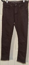Vintage Genes Black Jeans Womens 28 Brown Skinny Stretch Denim Mid Rise Pants