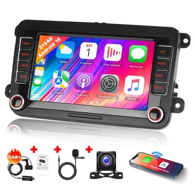 Für VW PASSAT Polo Golf V 5 6 Android15 Apple Carplay Autoradio RDS GPS Navi DAB