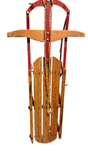 Vintage Eskimo Metal Wood Snow Winter Sled