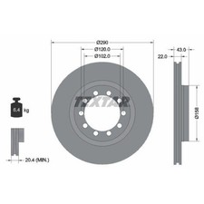 Disque de frein Renault MASTER